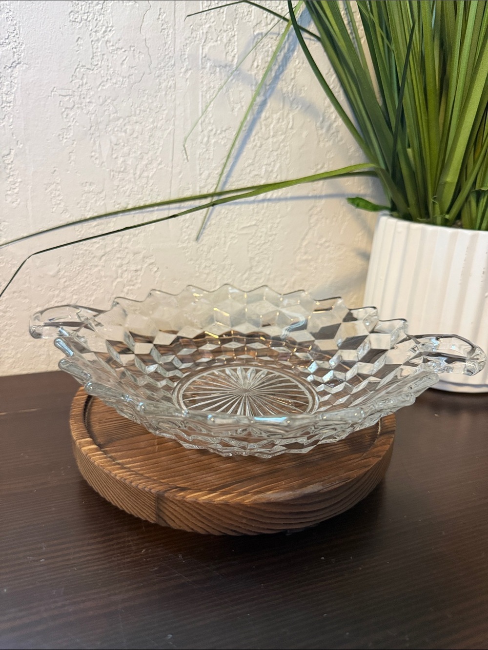 American Bowl dish by Fostoria clear glass